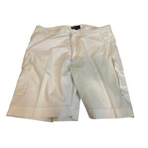Ralph Lauren Polo 100% White Cotton Classic 67 Chino Cargo Shorts Mens 42